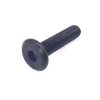 Wkooa M6 M8 Black Furniture Screws Connector Bolts Flat Head Hex Socket For Black Barrel Nut Pack 50