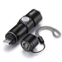 Rechargeable USB Ultra Small Torch Flashlight Beam Focusing