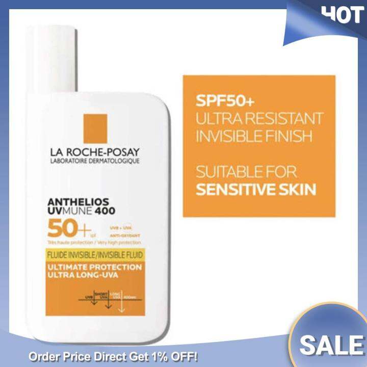 La Posay Sunscreen SPF 50+ Face Sunscreen OilFree UltraLight Fluid