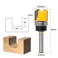 1ชิ้น1/4Quot; ก้าน6.35มม. มิลลิ่งไม้ตัดแกะสลัก3/4Quot; เส้นผ่านศูนย์กลางชามแอมป์ถาดเราเตอร์แม่แบบบิตคัทเตอร์ใช้กับไม้ไฟฟ้า