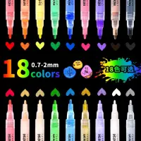 1236 สีอะคริลิคปากกามาร์กเกอร์กันน้ำสีภาพวาดรองเท้า diy อัลบั้มรูปเสื้อผ้าวัสดุเครื่องมือวาดภาพปากกากราฟฟิตี