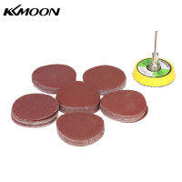 KKmoon 60PCS 50มม.2 "กระดาษทรายกลม Sanding Disk 100-2000กระดาษ2นิ้วขัดเงาแผ่นรองสว่าน