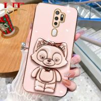 เคสลายการ์ตูนแฟชั่นเคสมือจับสำหรับโทรศัพท์มือถือ Lynabelle 3D สำหรับ OPPO A5 A9 2020 A52 A92 A55 A53 A33 A83 A74 A95เคสนิ่มเคลือบอิเล็คโทรเพลทฝาครอบด้านหลังป้องกันกล้องซิลิโคน