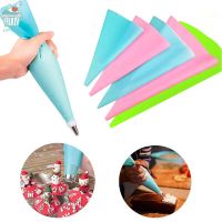 Silicone Icing Piping Pastry Bags Reusable Cream Bag Cupcake Decorating Baking Tools DIY Kitchen Accessories Fondant Sugarcraft