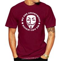 New Anonymous T Shirt Mr Robot DDoS Hacker Internet We Are Legion Mask Face Logo