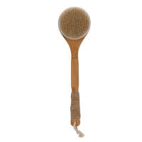 Exfoliating Shower Brush Bath With Long Handle Body Scrubber Massager นุ่มนวลสำหรับ Men Women