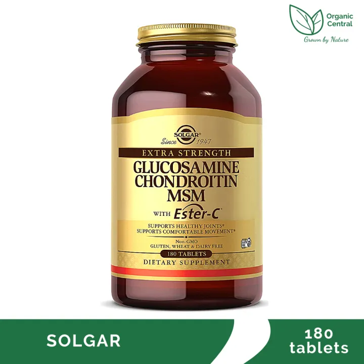 Solgar Extra Strength Glucosamine Chondroitin MSM with EsterC 180