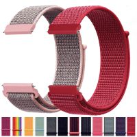 Tali Loop nilon 20mm 22mm untuk jam tangan Samsung Galaxy gelang jam tangan Samsung Galaxy 5/4/3/Gerar S3/Huawei GT/GT3-2 Pro Breathable Amazfit GTR/GTS