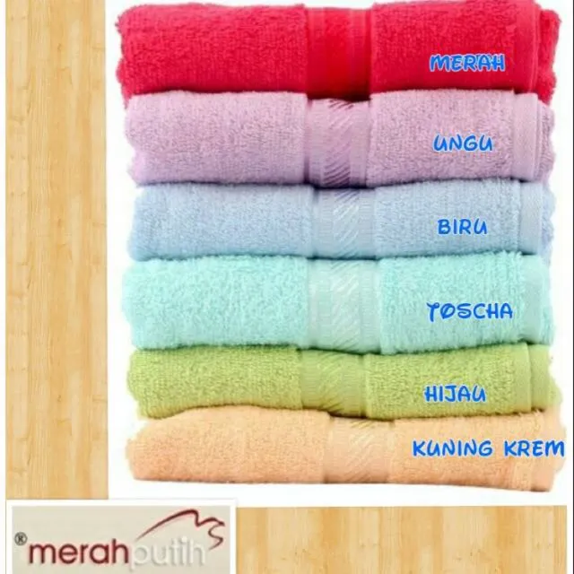 Handuk Merah Putih ukuran 60x120cm | Lazada Indonesia