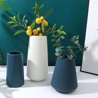 【YF】▨ﺴ  Morandi Plastic Vase Room Decoration Ornaments Vases for Arrangements