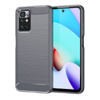 For Xiaomi Redmi 10 Case Cover for Redmi 10 9 9A 9C NFC Note 10 Pro 10S Anti-knock Bumper Soft TPU Carbon Fiber Phone Back Case