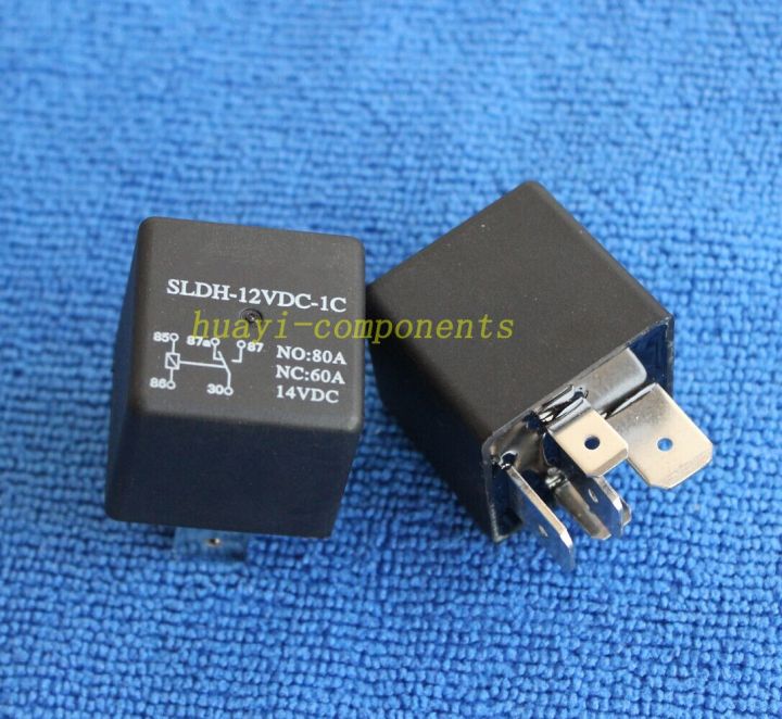Hot Selling 1PCS SLDH-12VDC-1C 1.6W High Power Relay NO 80A NC 60A 5Pin Automotive Relay