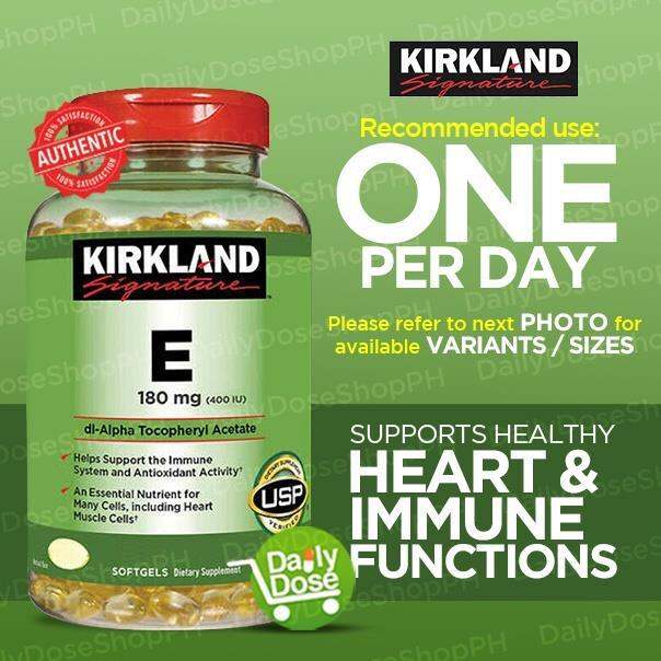 Kirkland Vitamin E 180 mg 400 IU Lazada PH