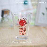 แก้วตวง  แก้วชงกาแฟ มีสเกล ลาย Good Morning ขนาด6ออนซ์ หรือ 150มล.  จำนวน 1 ใบ พร้อมส่ง 2-3 วันรับของ