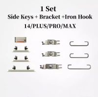 1 Set Power on / off Volume Mute Switch Side Button Buttons Key Keys Bracket with Iron Hook For Apple iPhone 14 14Plus Pro Max Picture Hangers Hooks