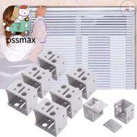 OSSMAX ตัวยึดเครื่องมือในบ้าน6ชิ้นสำหรับเปลี่ยนตัวยึดตัวจับกล่องกล่องข้อมูลผ้าม่านสีขาว