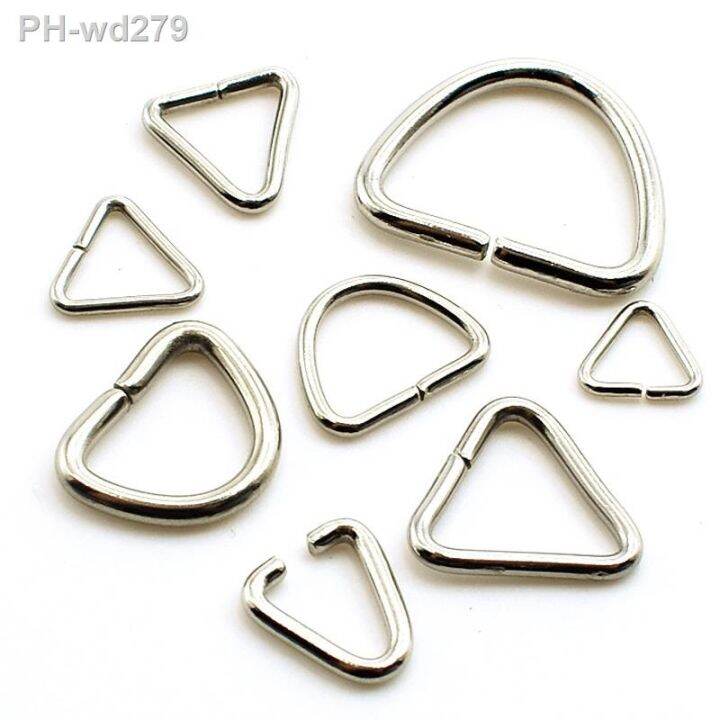 50pcs-stainless-steel-triangle-open-jump-ring-split-rings-d-shape-connectors-clasps-hooks-for-jewelry-making-diy-findings