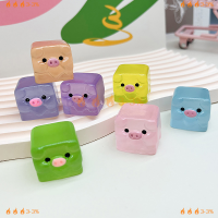 ???3-3% 2ชิ้นสุ่ม Kawaii ICE CUBE น้ำแข็งหมูสัตว์เสน่ห์น่ารักจี้3D สำหรับต่างหูพวงกุญแจ DIY เครื่องประดับทำวัสดุ