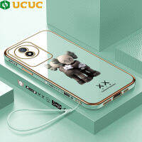 เคส UCUC เคสสำหรับ Vivo Y02A Vivo Vivoy02a Vivoy02t Y02T แบรนด์แฟชั่นเคสมือถือชุบด้วย XX ฝาหลังอ่อน