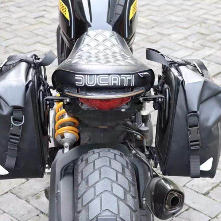 Ducati 800 Scrambler Frame Side Pockets Luggage Rack Travel Placement