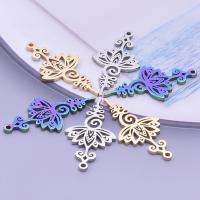 9Pcs/Lot Stainless Steel Exquisite Lotus Flower Charms Yoga Chakra Symbol Amulet Pendant Fit Diy Hippie Earrings Jewelry Making
