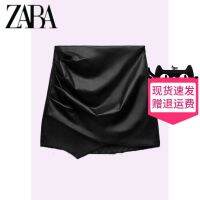 ZA Counter Womens New Black Temperament Thin High Waist Imitation Leather Sexy Female Short Skirt Female Winter 2712112 800