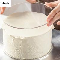 CHEPIN สำหรับการเสิร์ฟ Bake Display อะคริลิค วงกลม ชัดเจน ขอบเค้กเนียนขึ้น ฐานรองเค้ก เครื่องมืออบ ที่ขูดเค้ก จานเค้ก