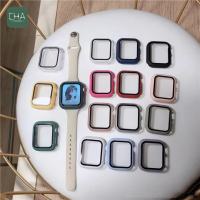 เคส  สำหรับ appplewatch + ฟิลม์กระจกในตัว เคสกระจก ขนาด41mm /45mm .ใช้ สำหรับ i watch 8 se 7 6 5 4 3 2 1