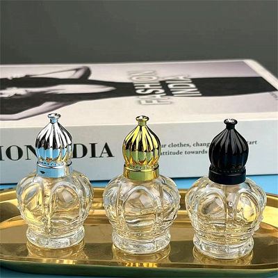 15ml Dispenser Bottle Vintage Perfume Bottles Empty Metal Glass Bottle Crown Shape Bottle Essential Oil Bottle 15ml Dispenser Bottle Color Cosmetic Bottle Embroidery Design Bottle Perfume Bottle Dispenser Vintage Glass Jar Metal Storage Container