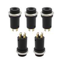 5Pcs/lot PJ-3164 3.5mm 4 Pin Headphone Jack Panel Mount Connector 3.5mm 4P Female Socket Audio Stereo Connectors