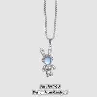 [COD] Original opal bunny necklace female 2022 new sweater chain hip-hop niche male student