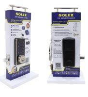 กุญแจดิจิทัล Rim Lock SOLEX DiGiTAL DOOR LOCK PCK6014 พร้อมกุญแจ การ์ด มือถือ รหัส