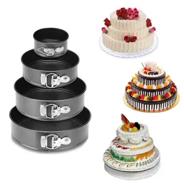 3PCS/Set Non-stick Cheesecake Pan, Leakproof Round Cake Pan Set Includes 3  Pieces 4 7 9 Springform Pans with 100 Pcs Parchment Paper Liners