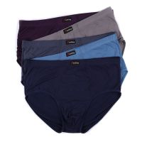 Large Size Men Panties Fat Male Underpants Bigger Cotton Breathable Shorts Comfortable Mens Solid Color Antibacterial Briefs