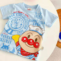 (พร้อมส่ง) (สินค้าใหม่) เสื้อผ้าเด็กฤดูร้อนครึ่งแขนการ์ตูน Anpanman เด็กชายและเด็กหญิงเด็กคอกลมลำลองแขนสั้นเสื้อยืดสไตล์ตะวันตกยอดนิยมอินเทรนด์