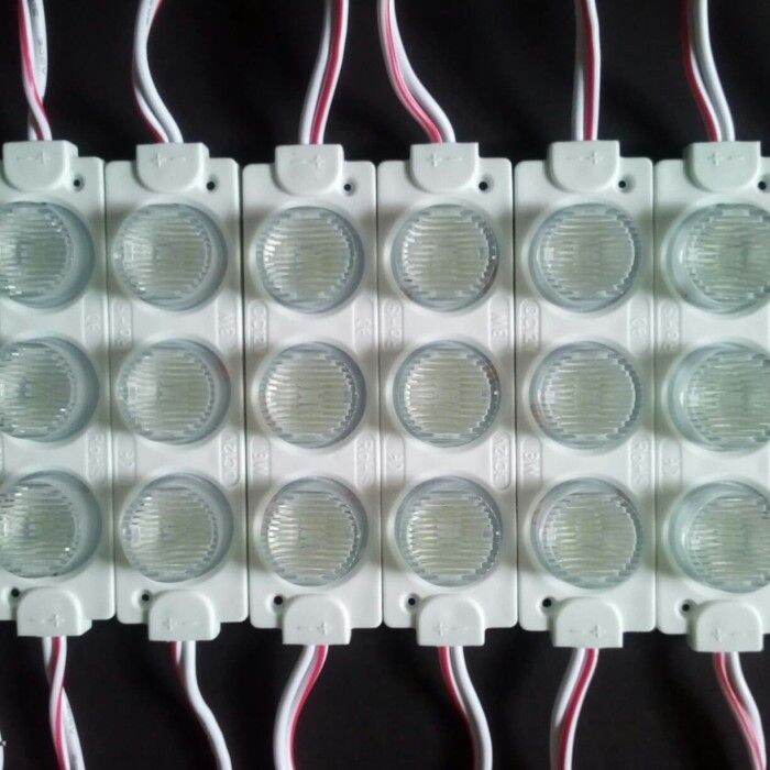 Lampu Led Modul 3 Mata Besar Smd 3030 7020 12 Volt 3 Watt Ready 5