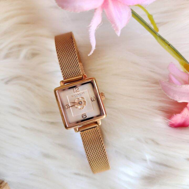 Coach tea shop rose watch