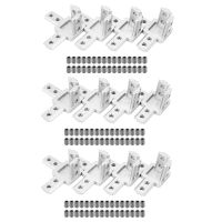 A50I 12-Pack 3030 Series 3-Way End Corner Bracket Connector With Screws For Standard 8Mm T Slot Aluminum Extrusion Profile Hand Tool Parts Accessories