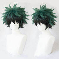 DAIVI ทนความร้อนได้สั้นเครื่องแต่งกายแบบไล่เฉดสี Izuku Midoriya Deku วิกผมสถาบันการศึกษาของฉันฮีโร่อนิเมะคอร์สเพลย์วิกผมสังเคราะห์