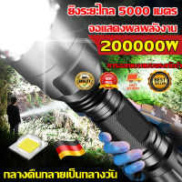 HP302รับประกัน 5 ปี ไฟฉายคาดหัว ไฟฉาย led ไฟฉายแรงสูง ไฟฉายกันน้ำแท้ ไฟฉายแบบชาร์จ ไฟฉาย Led ไฟฉายโฟกัสซูมไ สว่างไฟฉายกลางแจ้ง ชาร์จได้ สว่างสุดๆ กันน้ำ แบตใช้งานได้นาน