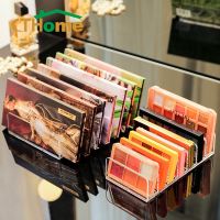 Clear Acrylic Makeup Pressed Powder Tools Holder Eyeshadow Palette Organizer Box Powder Case Multi-layer Desktop Storage Rack