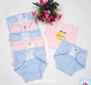 Combo 5 quần đóng bỉm cho bé Tả vải dán Hiệu baby leo thun 100% cotton cho