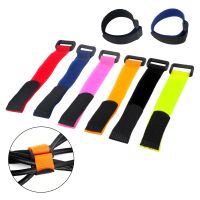 50pcs/lot 20x300mm Nylon Wire Organizer Cable Ties Reusable Straps with Plastic Buckle Hook Loop Magic Tapes for Wire Management