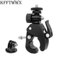 KFFTWWX อุปกรณ์เสริมสำหรับ Gopro Hero 11 10 9 8 7 6 5 4จักรยานสีดำมือจับรถจักรยานยนต์360องศาขาตั้งกล้องสามขาองศาสำหรับ YI 4K SJCAM