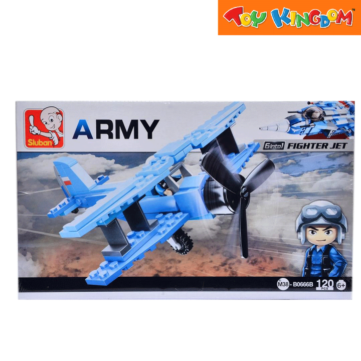 Sluban 6-in-1 Army Fighter Jet Building Bricks | Lazada PH