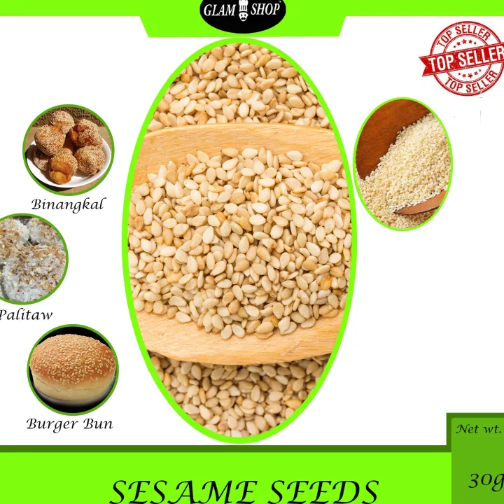 SESAME SEEDS, 30 grams per sachet, for your buchi and many dishes ...