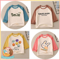 พร้อมส่ง เสื้อยืดแขนยาว พิมพ์ลายการ์ตูนน่ารักสดใส สินค้ามีให้เลือกหลายขนาด