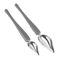 Culinary Drawing Decorating Spoon Set, 2 Pcs Saucier Spoons,Decorating Pencil Spoon for Decorative Cake,Coffee