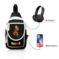 Dragon Balls Men S Women S Crossbody Bags Creative Leisure Super Headphone สายชาร์จ USB Small Shoulder