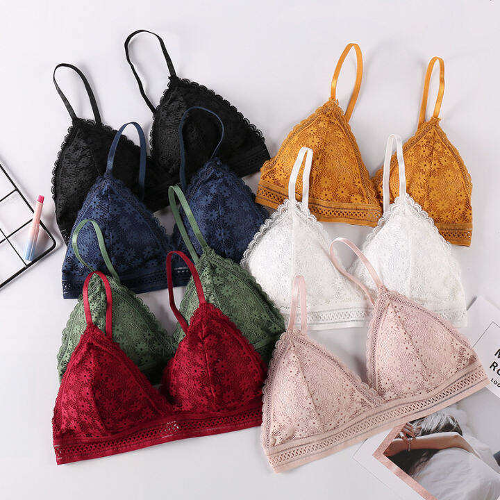 OK Bra Korean Style Women's Sexy Lace Beautiful Back Gather Seamless ...